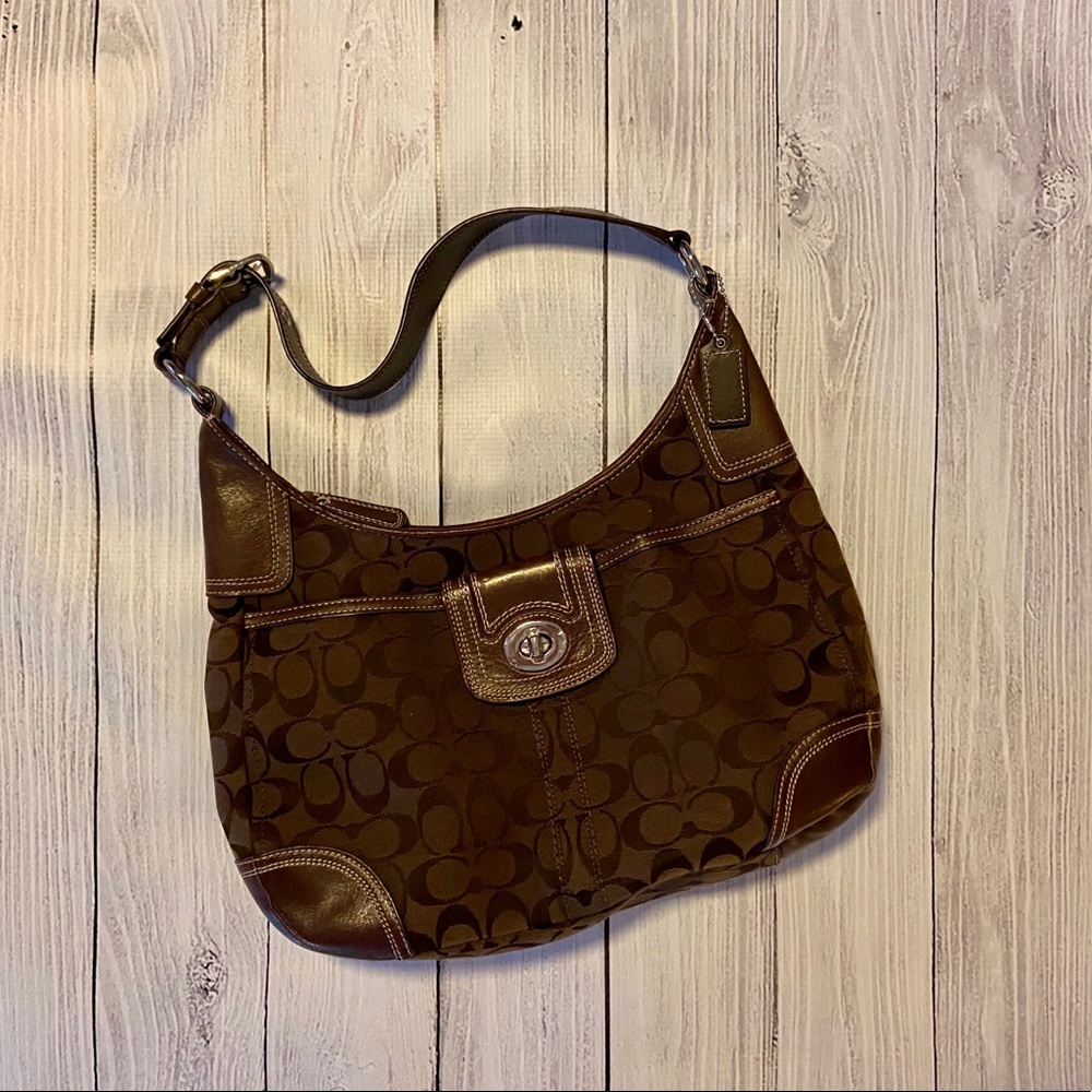 Coach Hampton Brown Hobo Bag #F13971